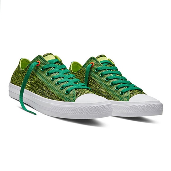 converse with lunarlon green